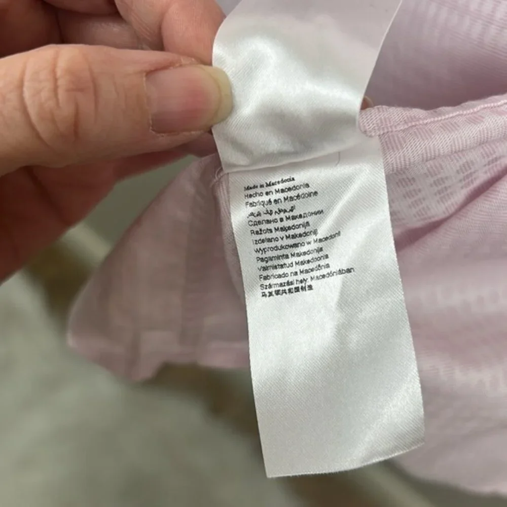 ETON pink gingham button up dress shirt 39 15.5 cotton